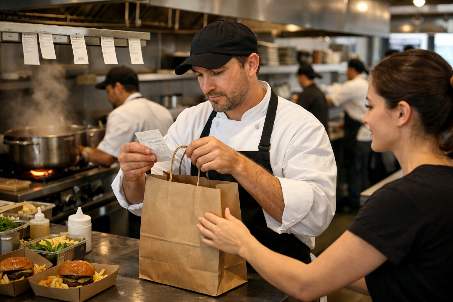 stop ensuring to-go order accuracy manually, catch errors before they leave the line. 