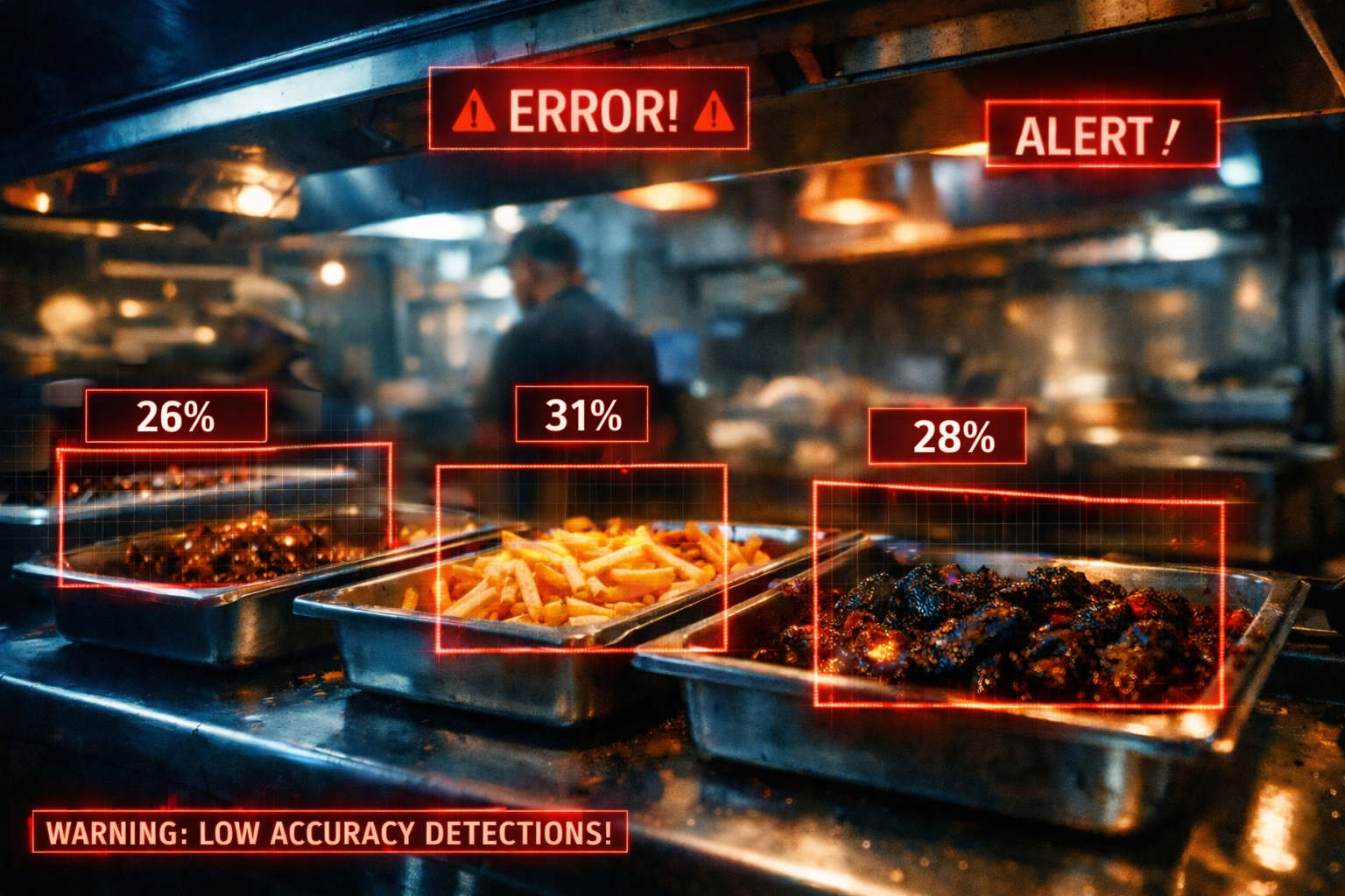 image of errors detected on the kitchen prep line