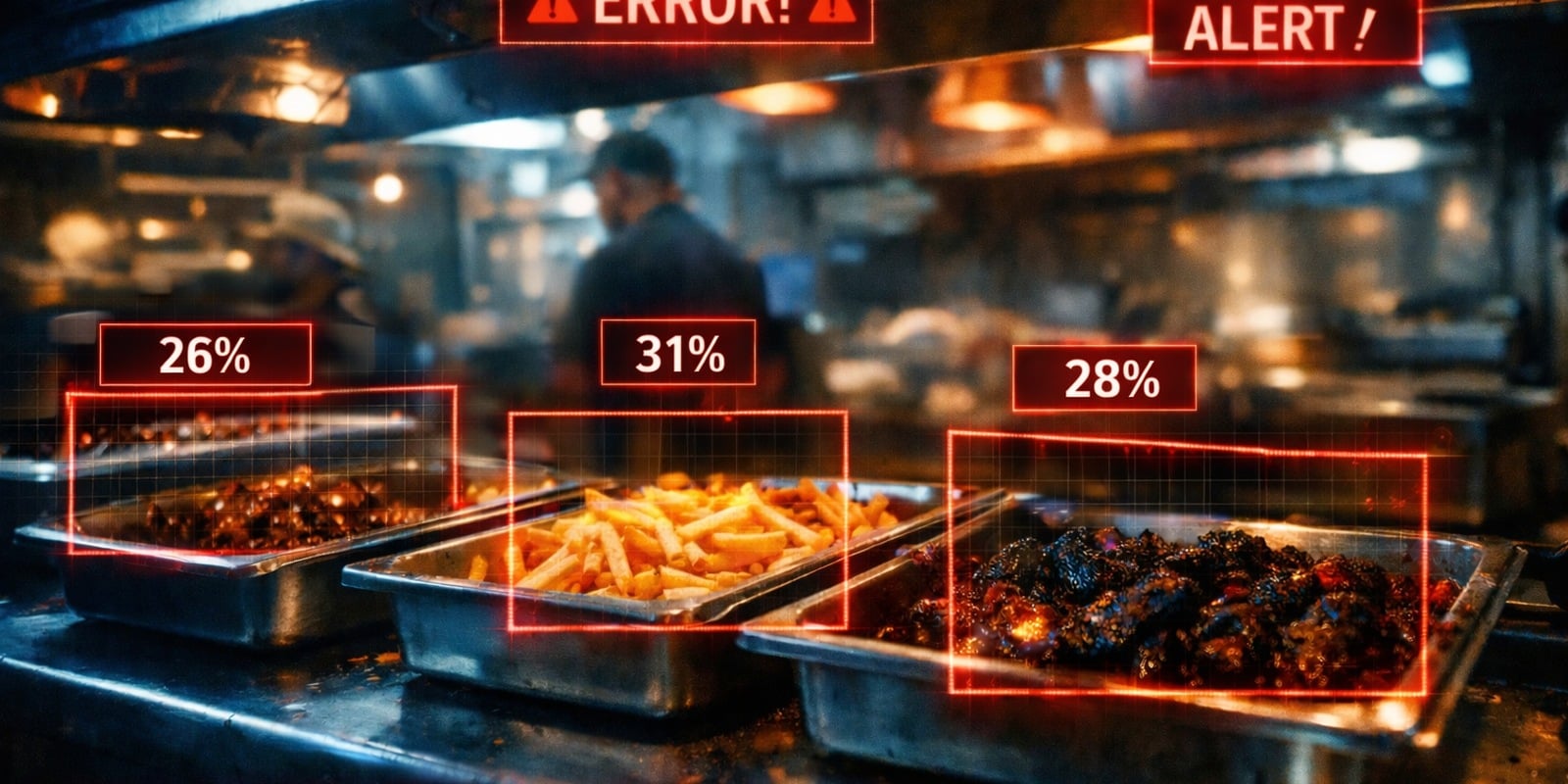 image of errors detected on the kitchen prep line